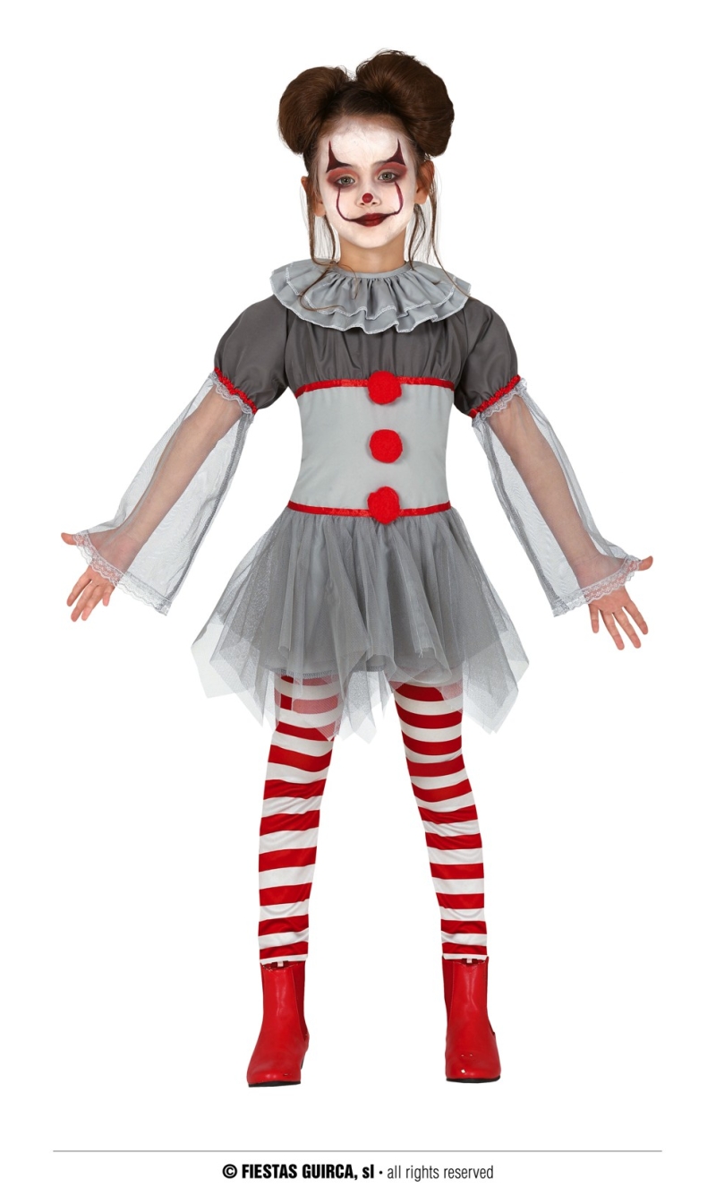 IT Bad Clown Girl - Age 7 to 9 Years