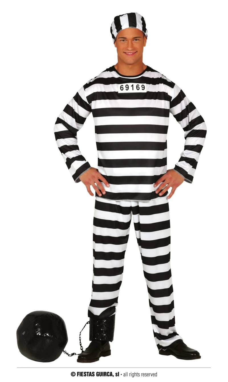 Prisoner (Presidiario) - Adult Size Medium