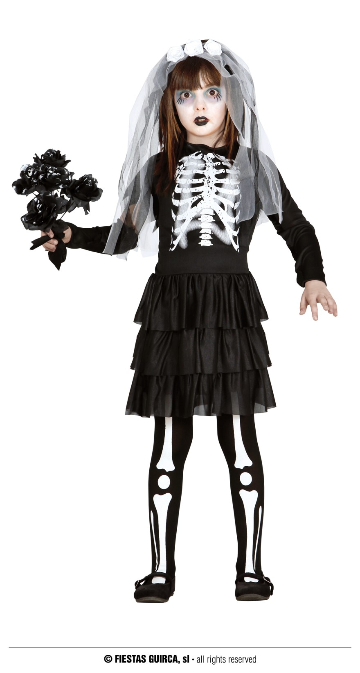 Skeleton Bride - Age 5 to 6 Years