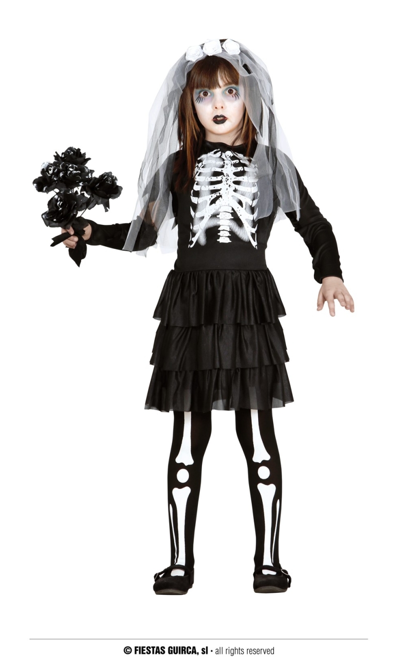 Skeleton Bride - Age 7 to 9 Years