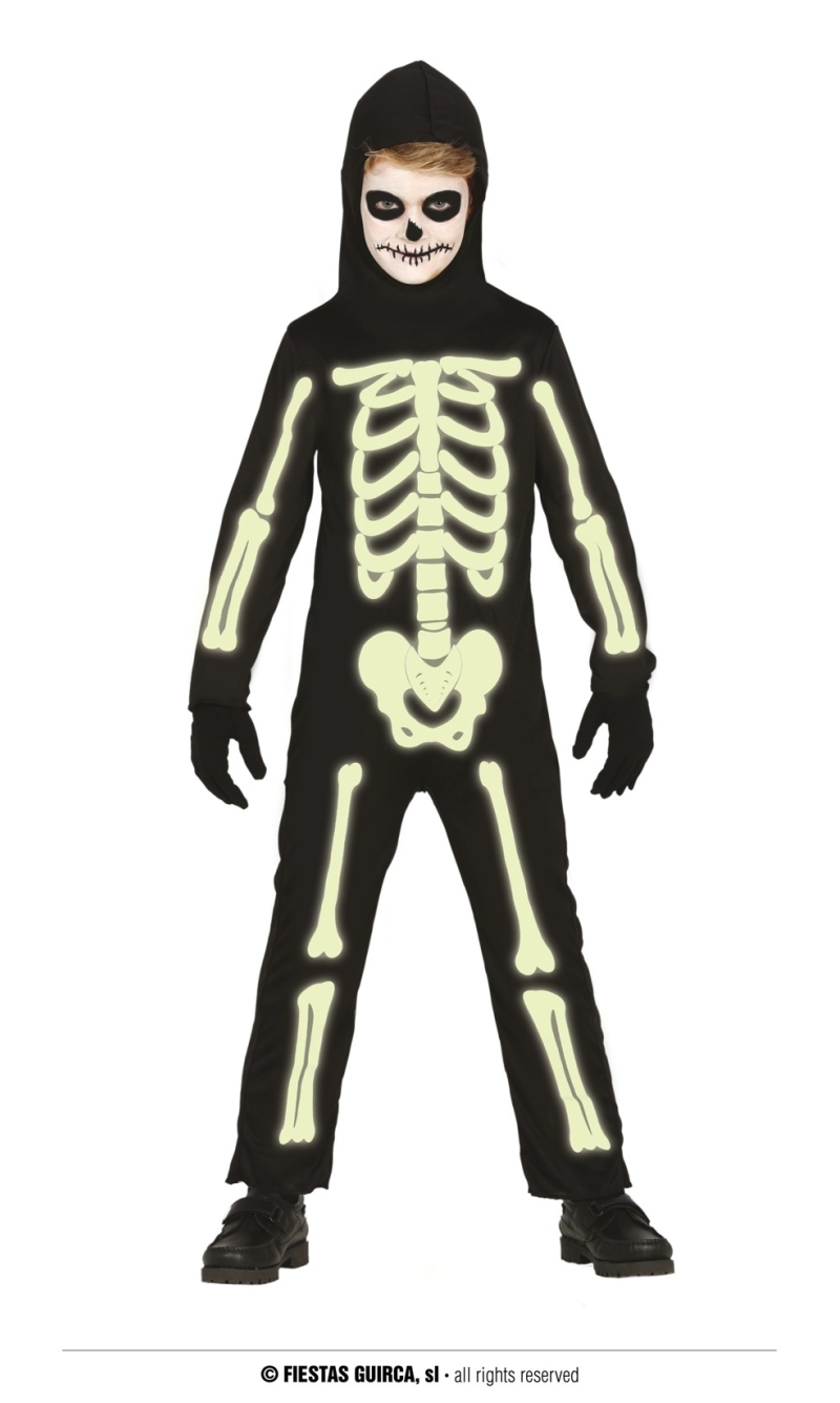Glow In The Dark Skeleton - Age 5 to 6 Years