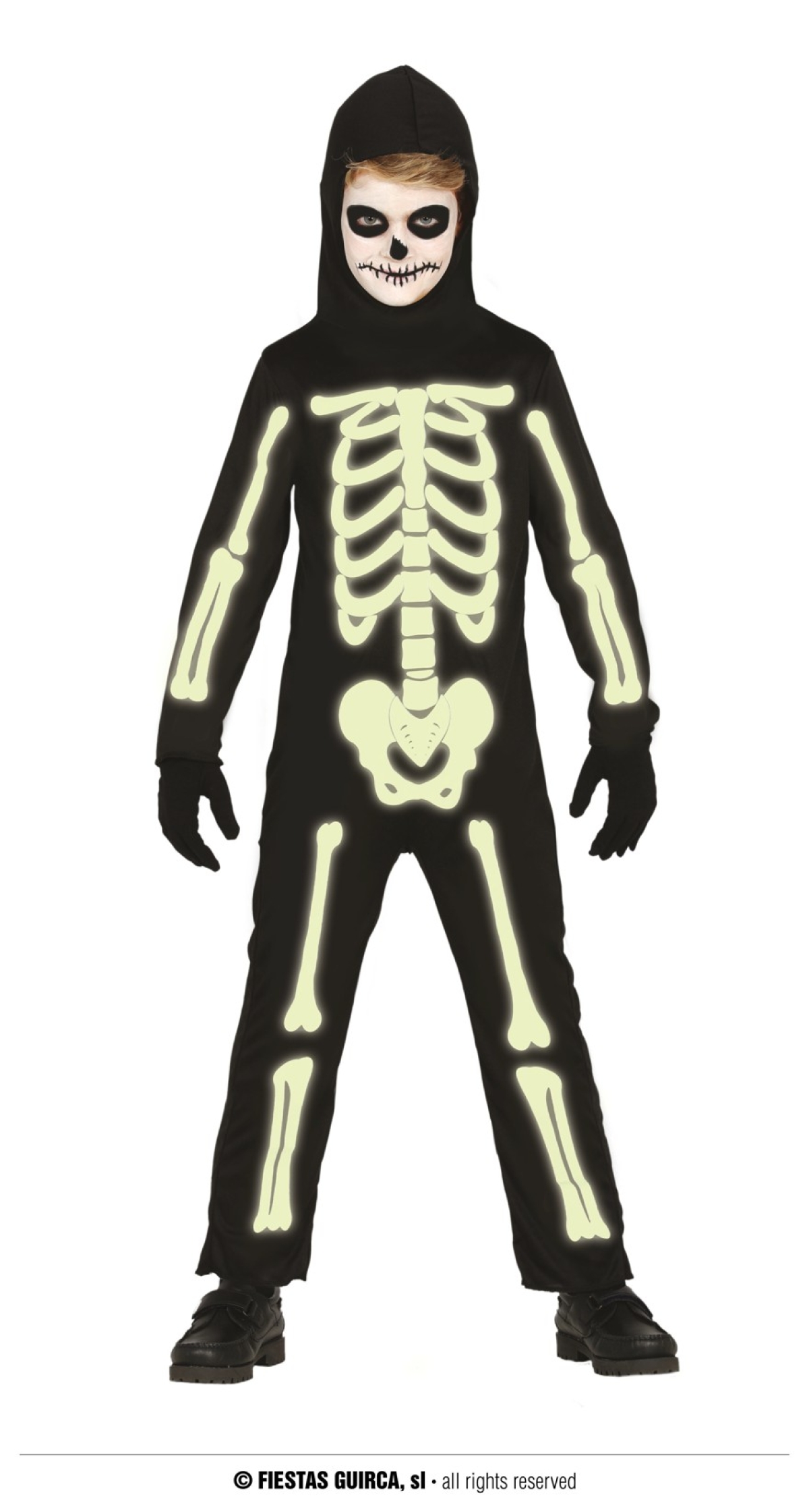 Glow In The Dark Skeleton - Age 7 to 9 Years