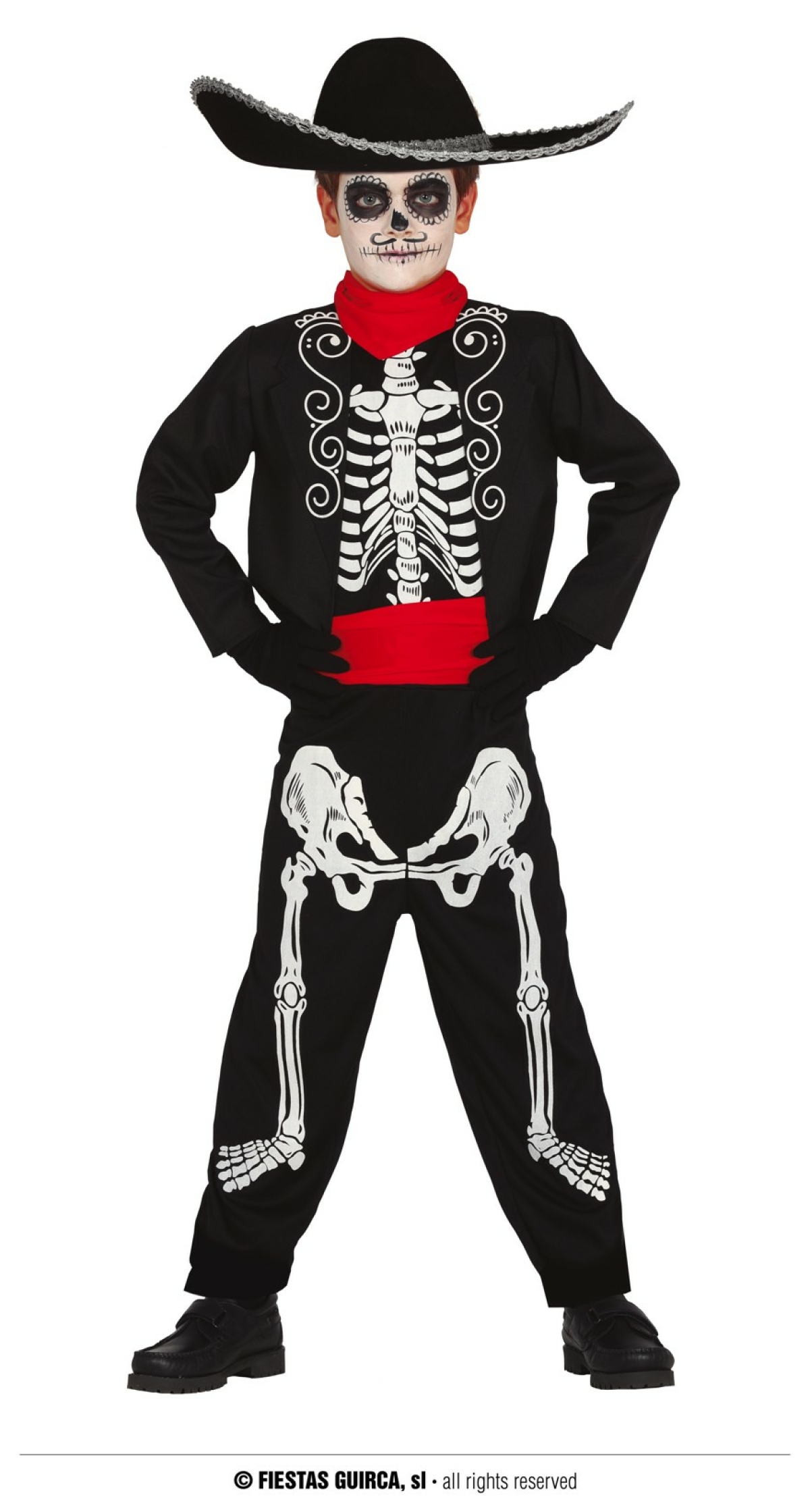 Mexican (Mariachi) Skeleton - Age 10 to 12 Years