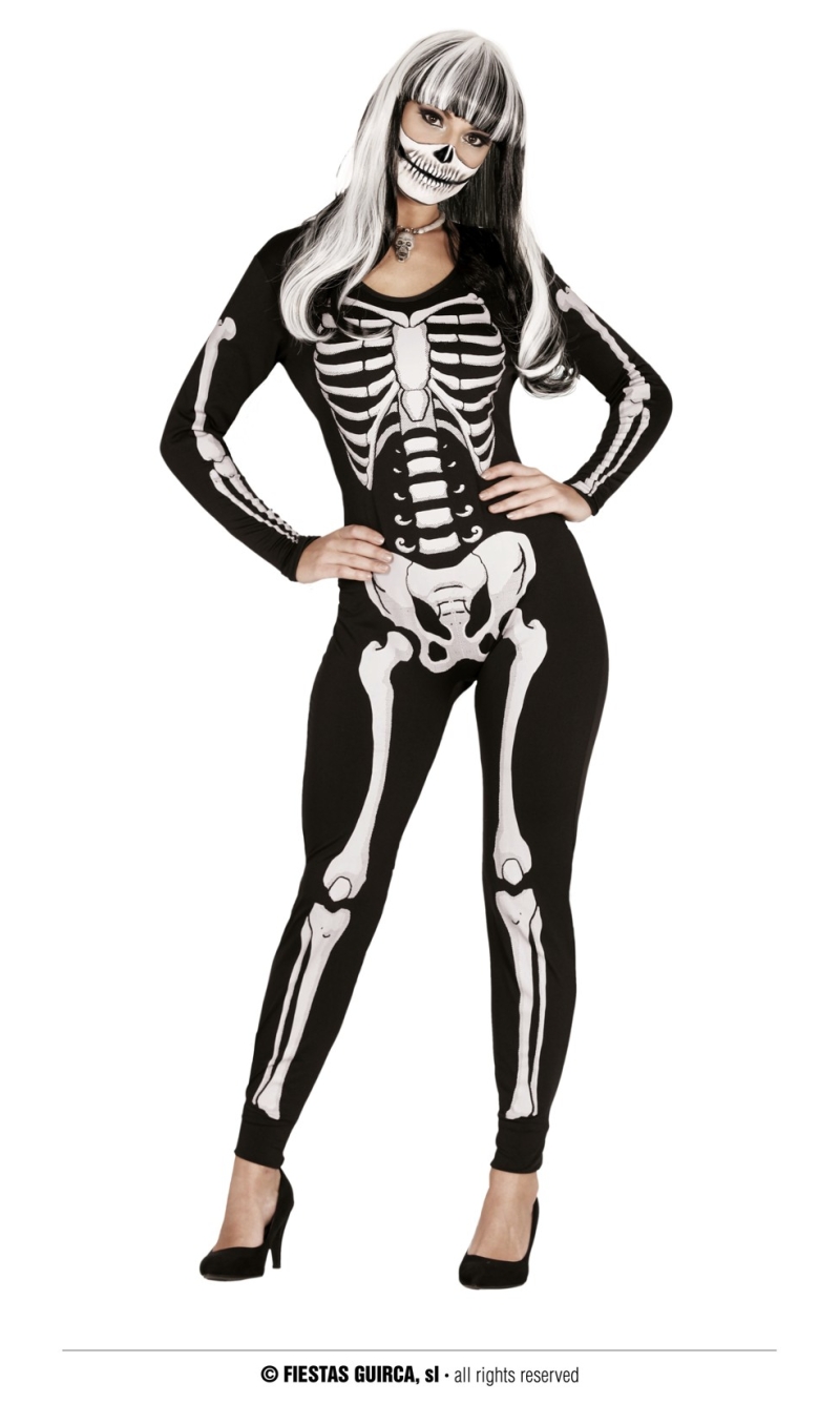 Skeleton Lady (Spandex) - Adult Size Large