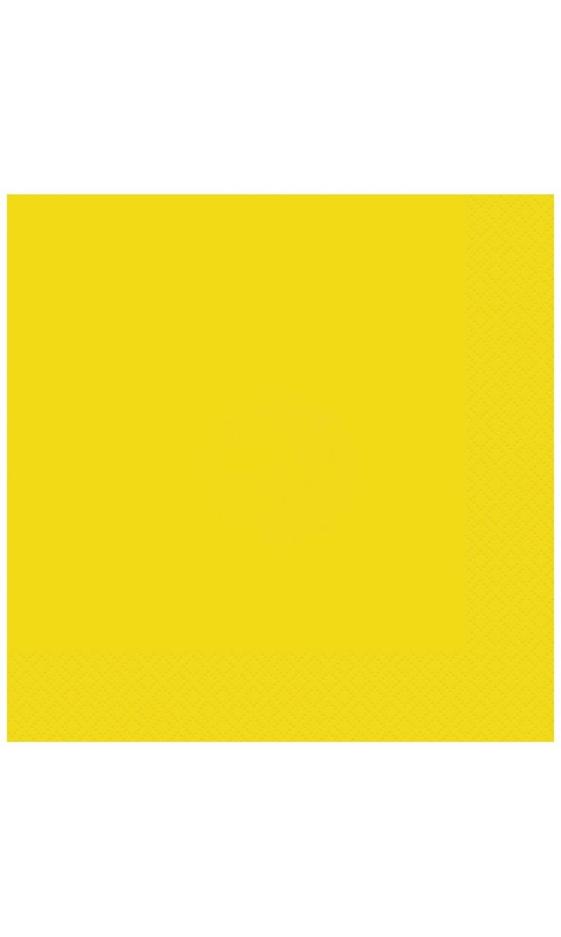Neon Yellow Luncheon Napkins - 20pk