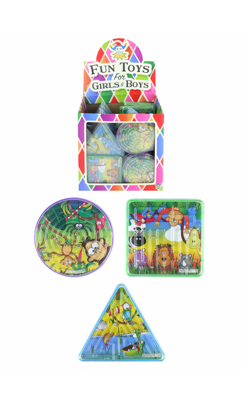 Jungle Puzzle Maze (Assorted Shapes & Designs) -  1pc