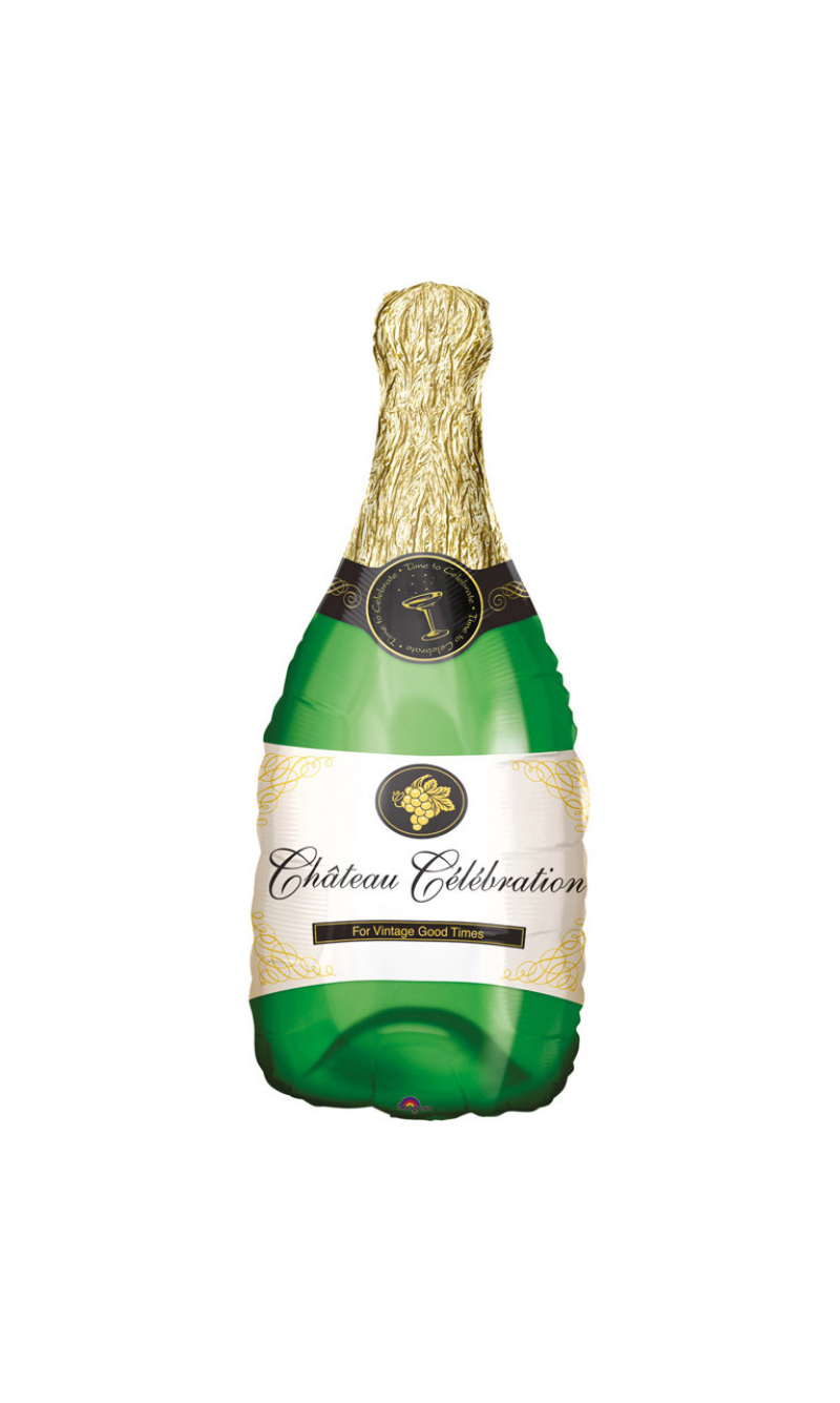 Perlwein Champagne SuperShape Foil Balloon - 35cm x 91cm