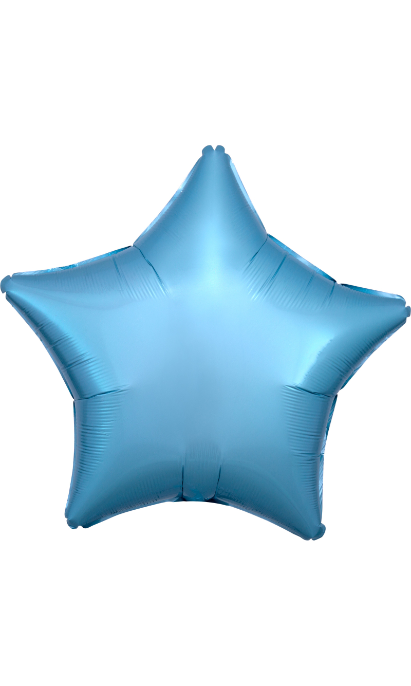Metallic Pearl Pastel Blue Standard Star Foil Balloon 17" (42cm)