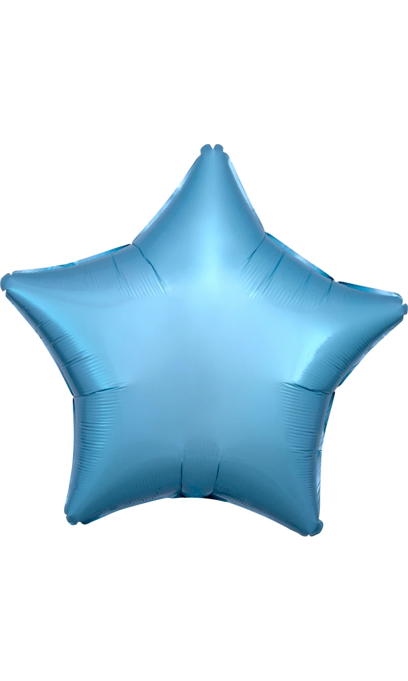 Metallic Pearl Pastel Blue Standard Star Foil Balloon 17" (42cm)