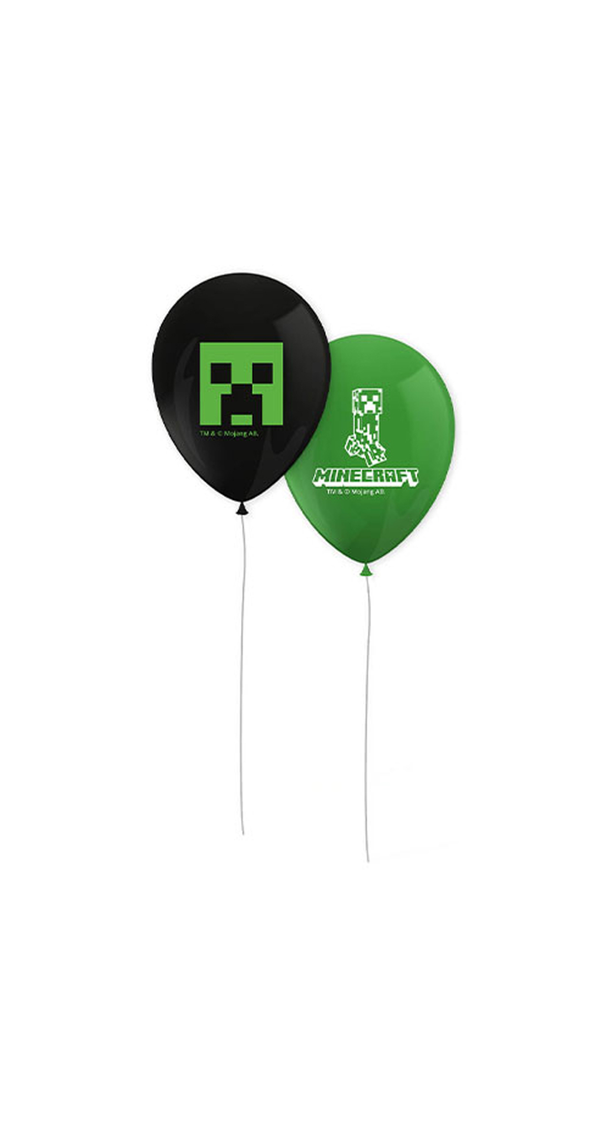 Minecraft Printed Latex Balloons - 8pk - Image 2