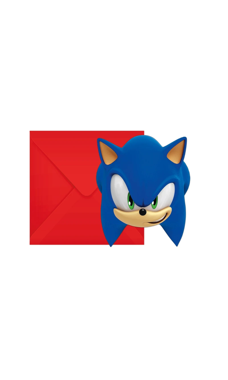 Sonic Speed FSC Die-Cut Invitations & Envelopes - 6pk
