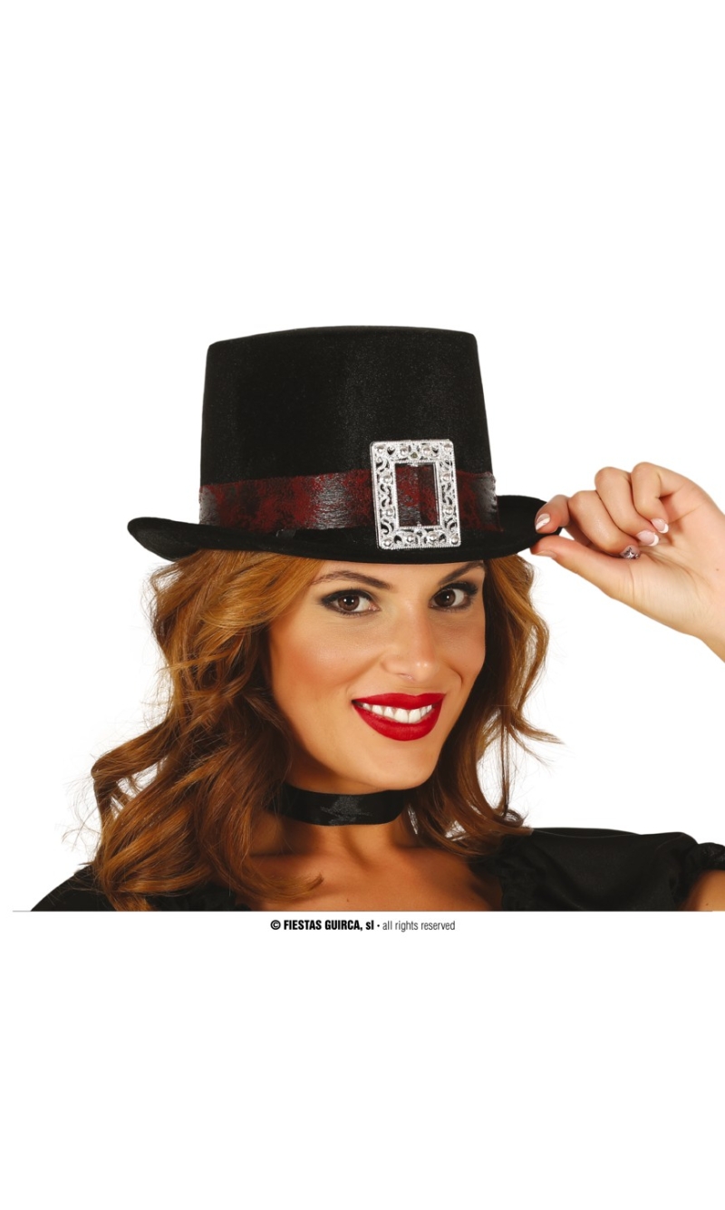 Top Hat Black Velvet - Adult One Size