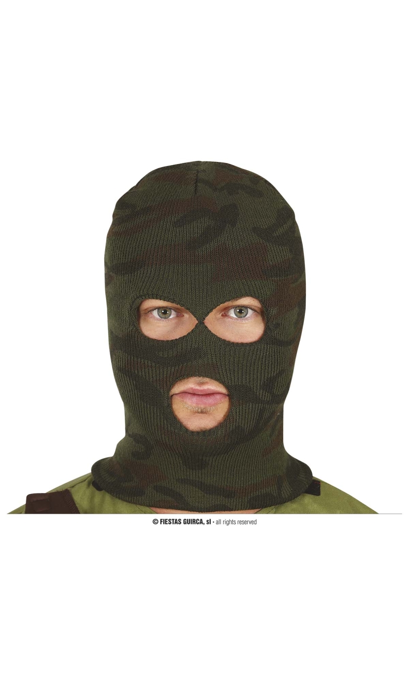 Camouflage Balaclava Hood - Adult One Size
