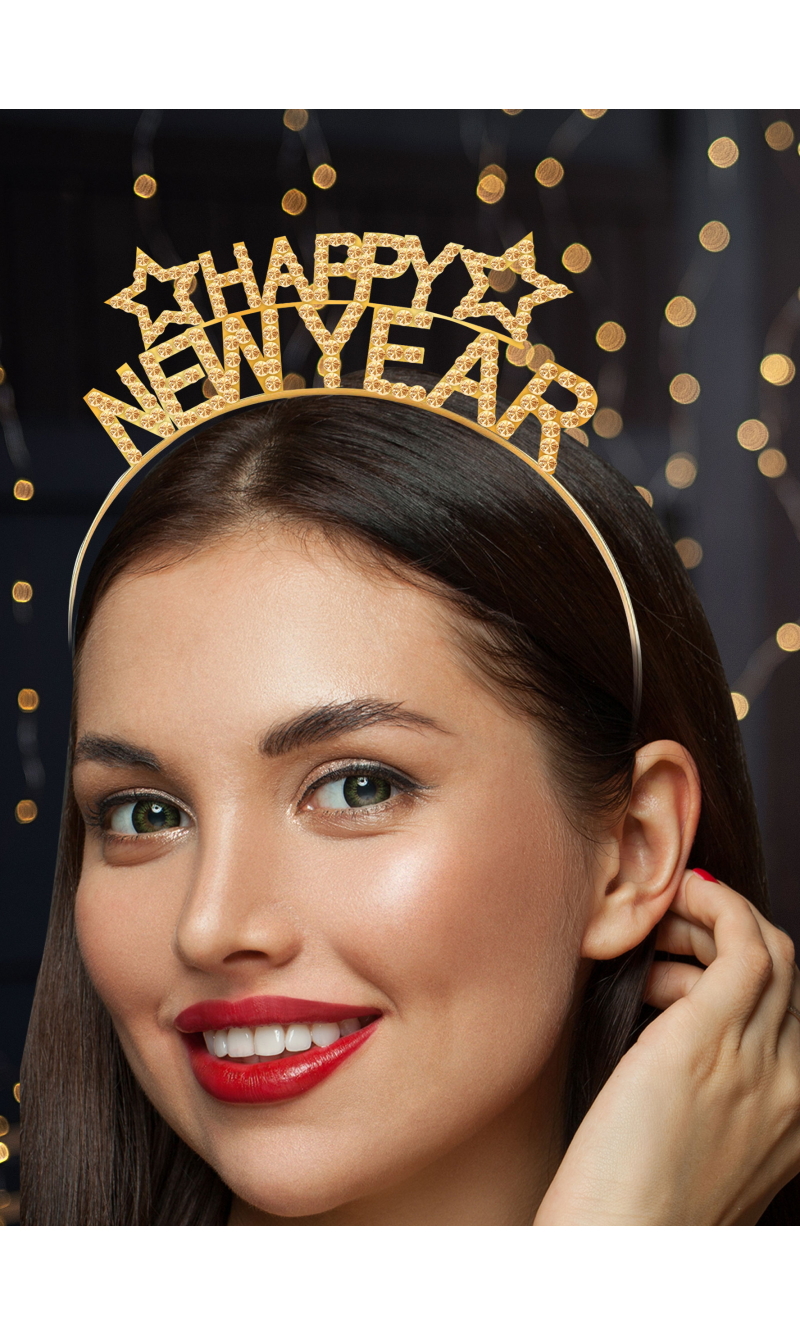 Happy New Year Stylish Headband - Adult One Size