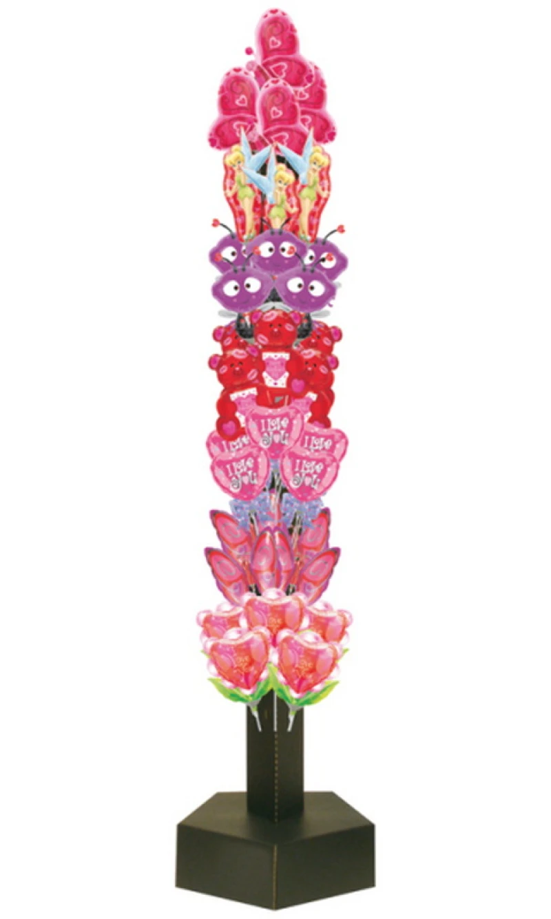Black Tower Corrugate Display for 72 Mini Air-Filled Balloons