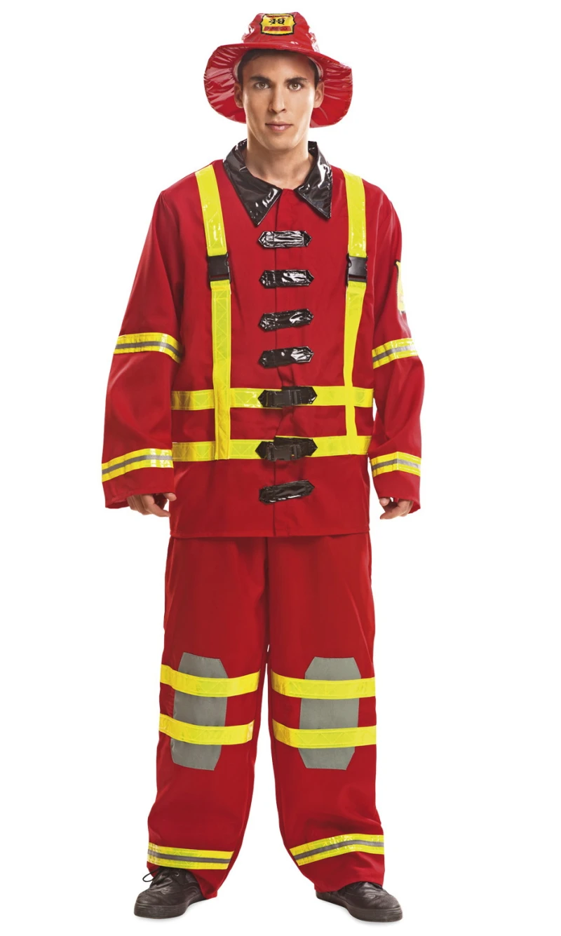 Fireman Firefighter Costume - Adult Size XXL