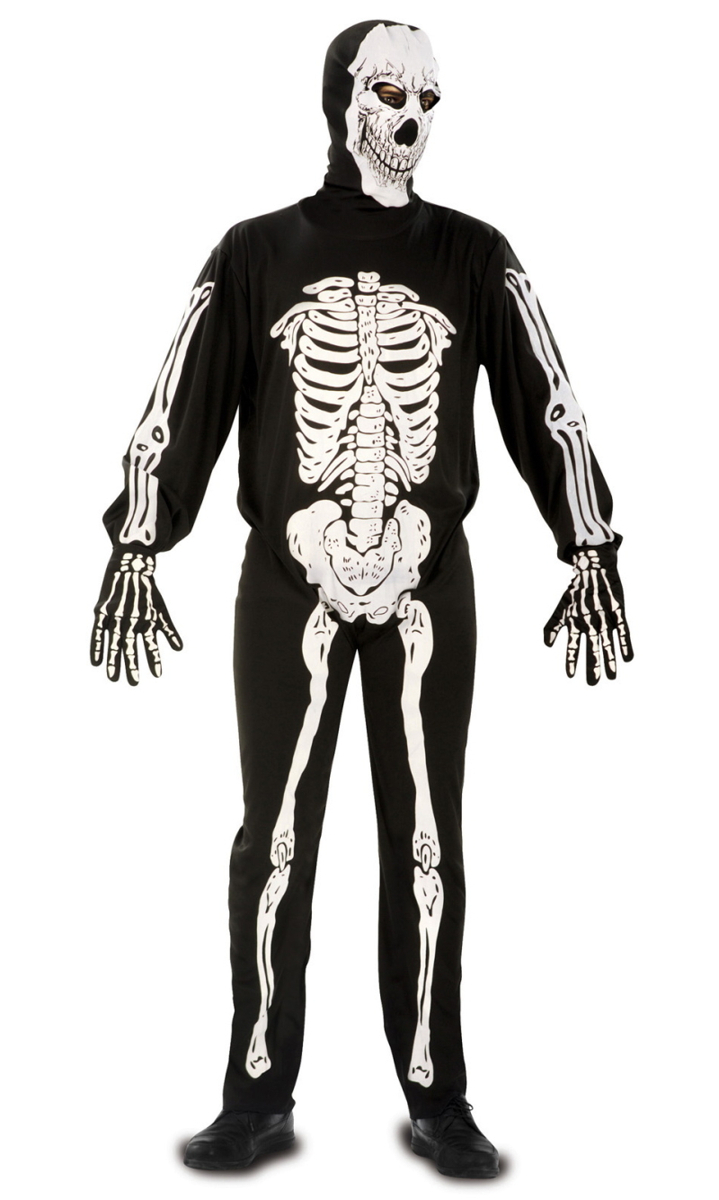 Mr Creepy Skeleton Costume - Adult Size XL