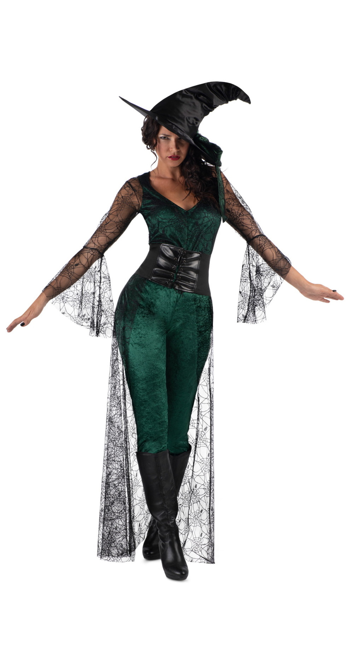 Sexy Green Coven Witch Costume - Adult Size Small