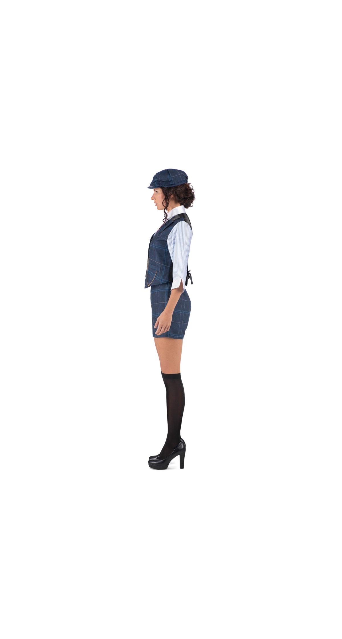Peaky Blinder Irish Gangster Lady Costume - Adult Size Small
