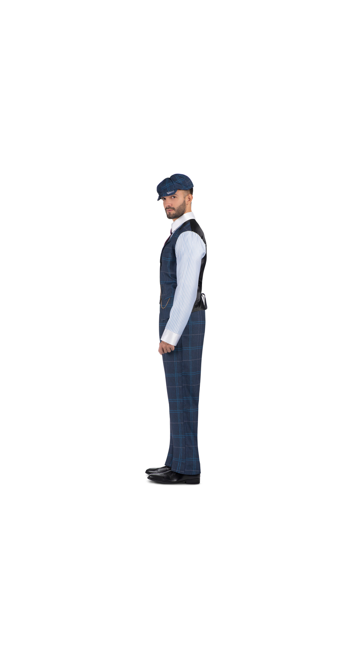 Peaky Blinder Irish Gangster Man Costume - Adult Size Small