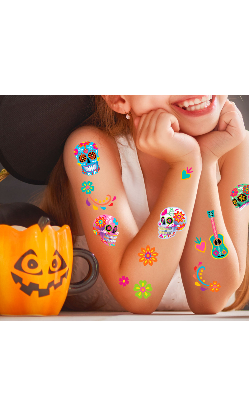 Halloween Catrina Tattoo Sheet
