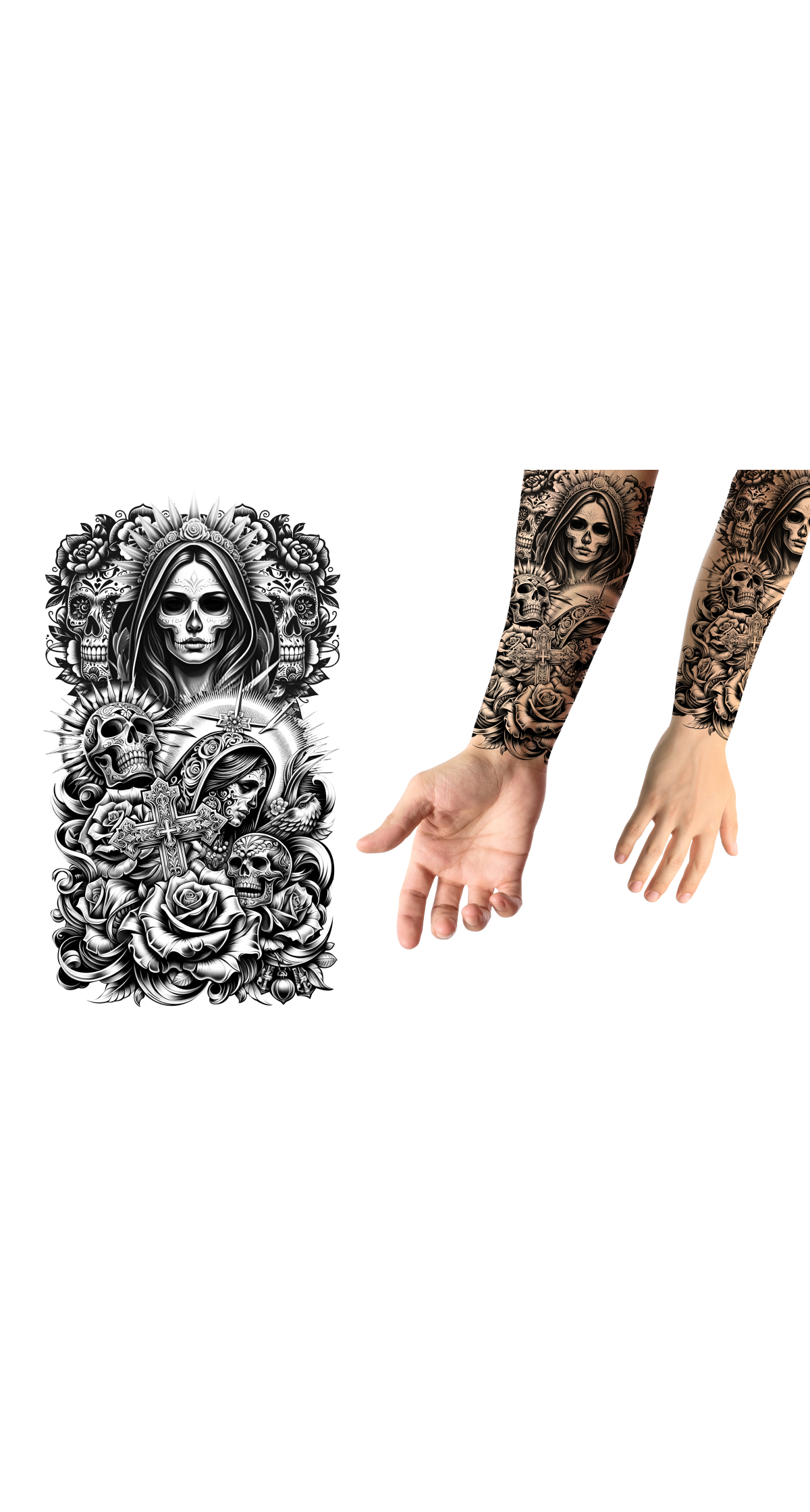 Tattoo Arm Catrina 14x30cm