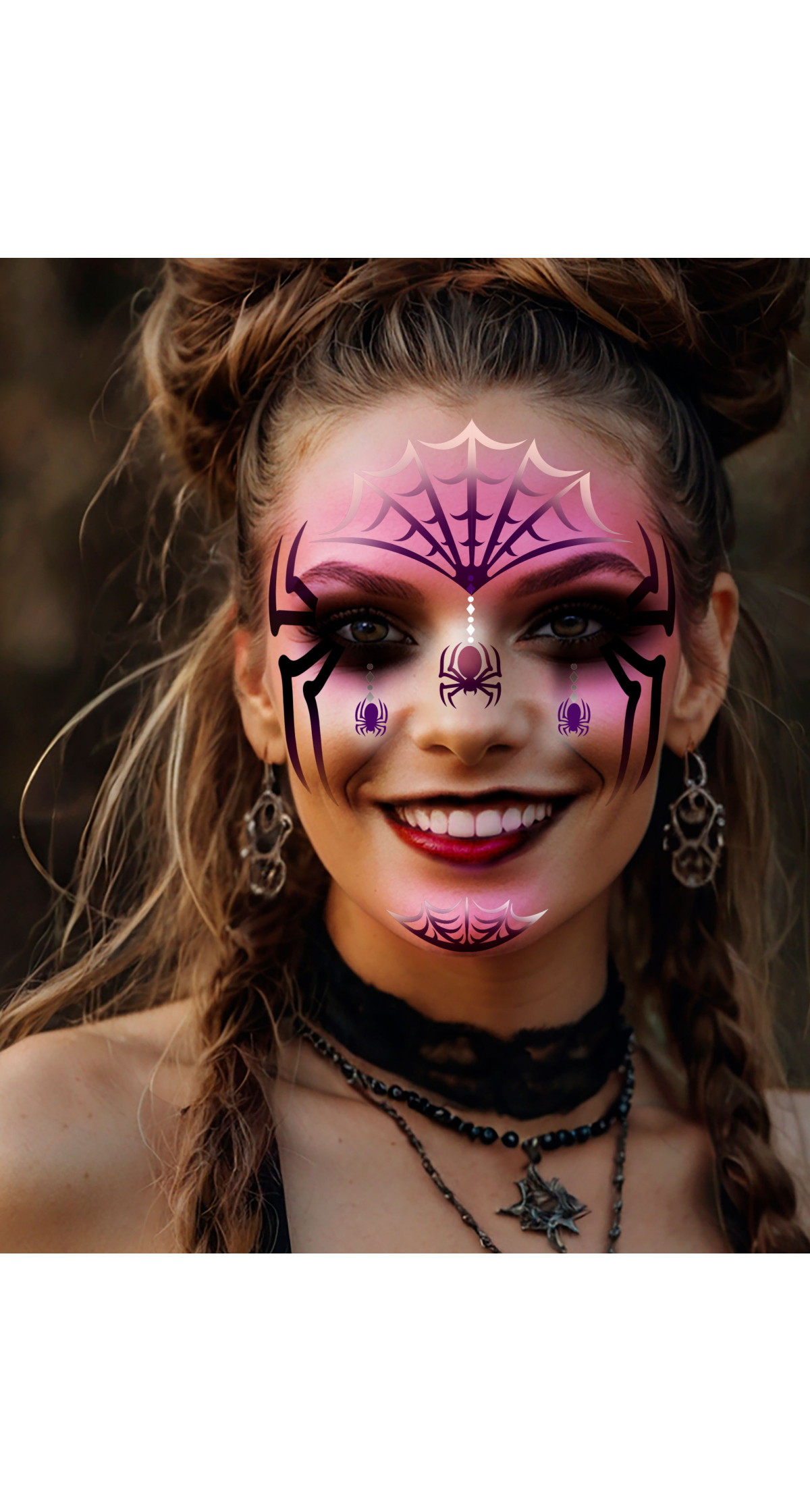 Makeup Stencil Spider 14x20cm
