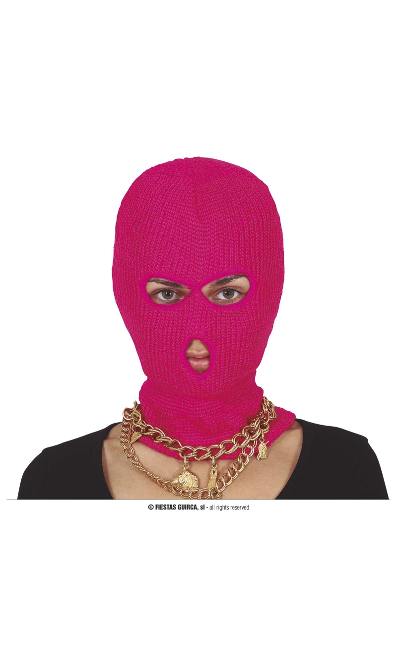 Fuchsia Neon Balaclava Hood