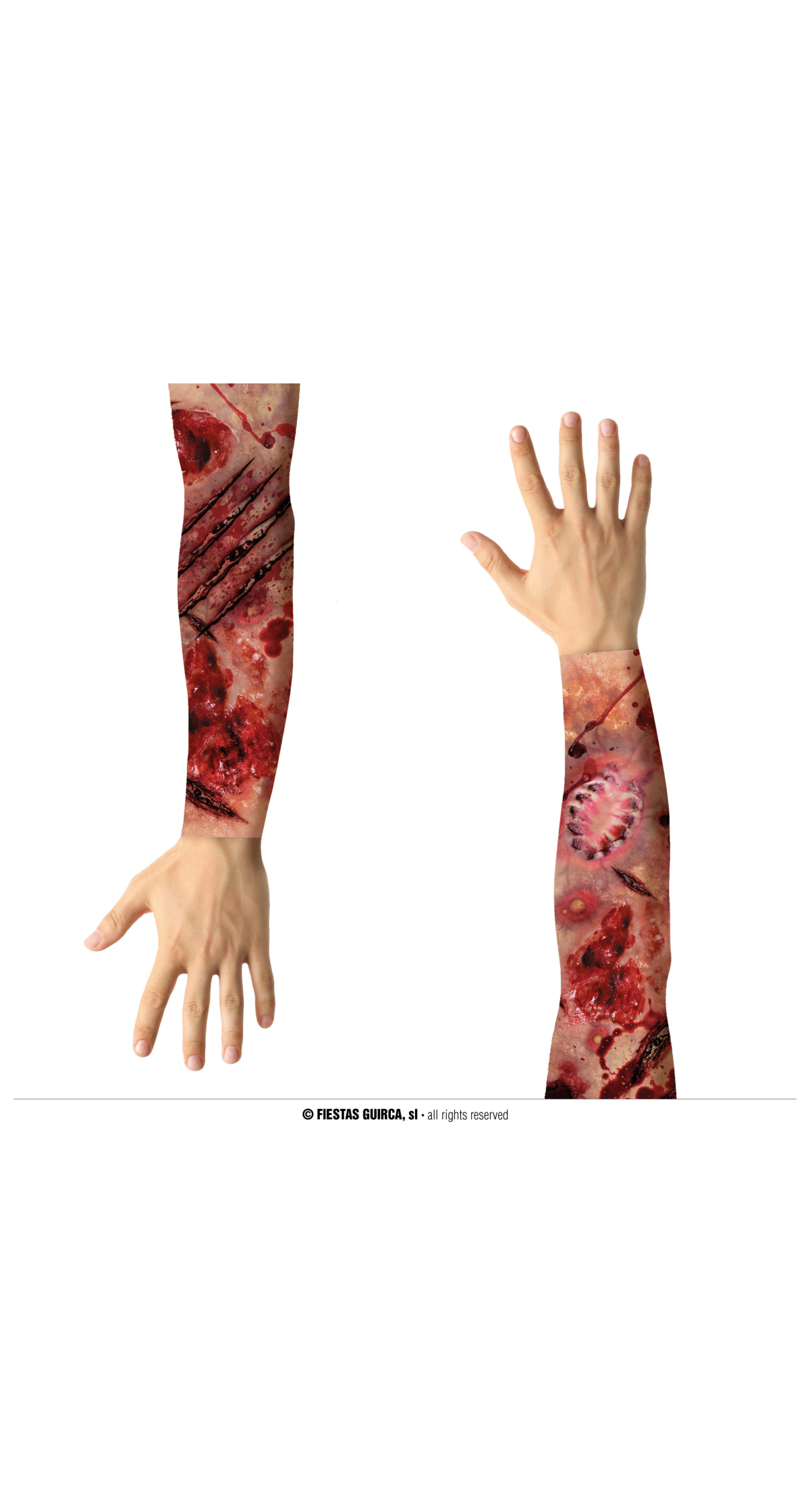 Wound Effect Arm Fabric Sleeve Tattoo - 2pk