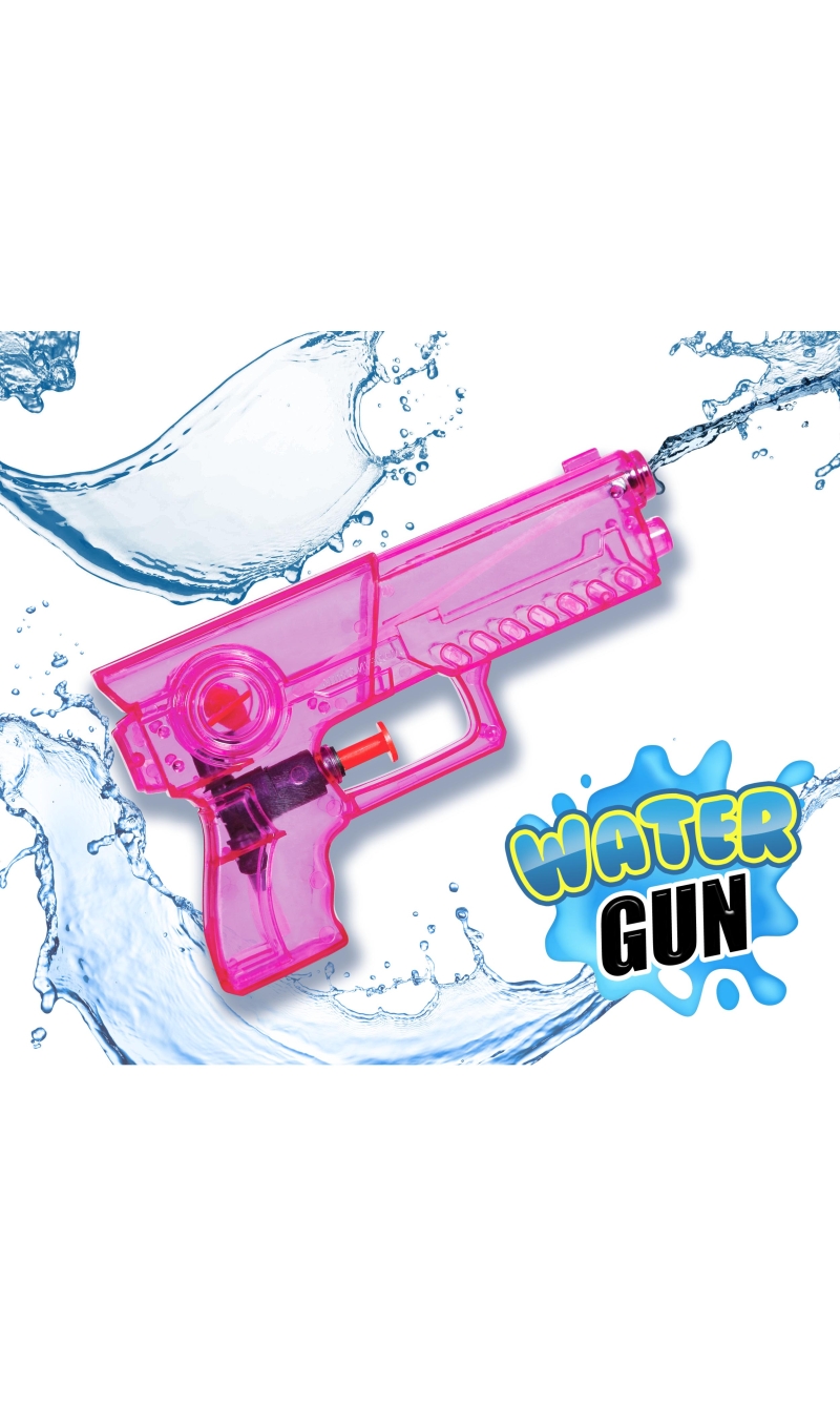 Water Pistol Pink 17cm