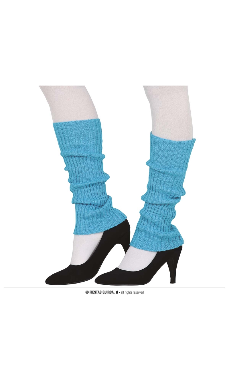 80’s Neon Blue Leg Warmers – Adult One Size