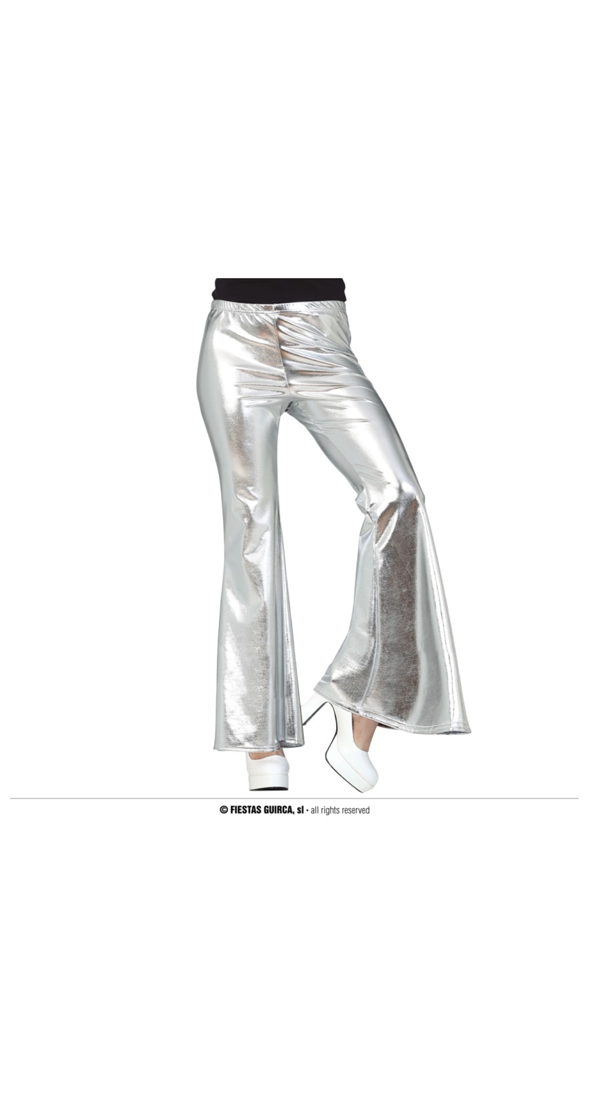 Bell Bottom Silver - Adult Size Small / Medium