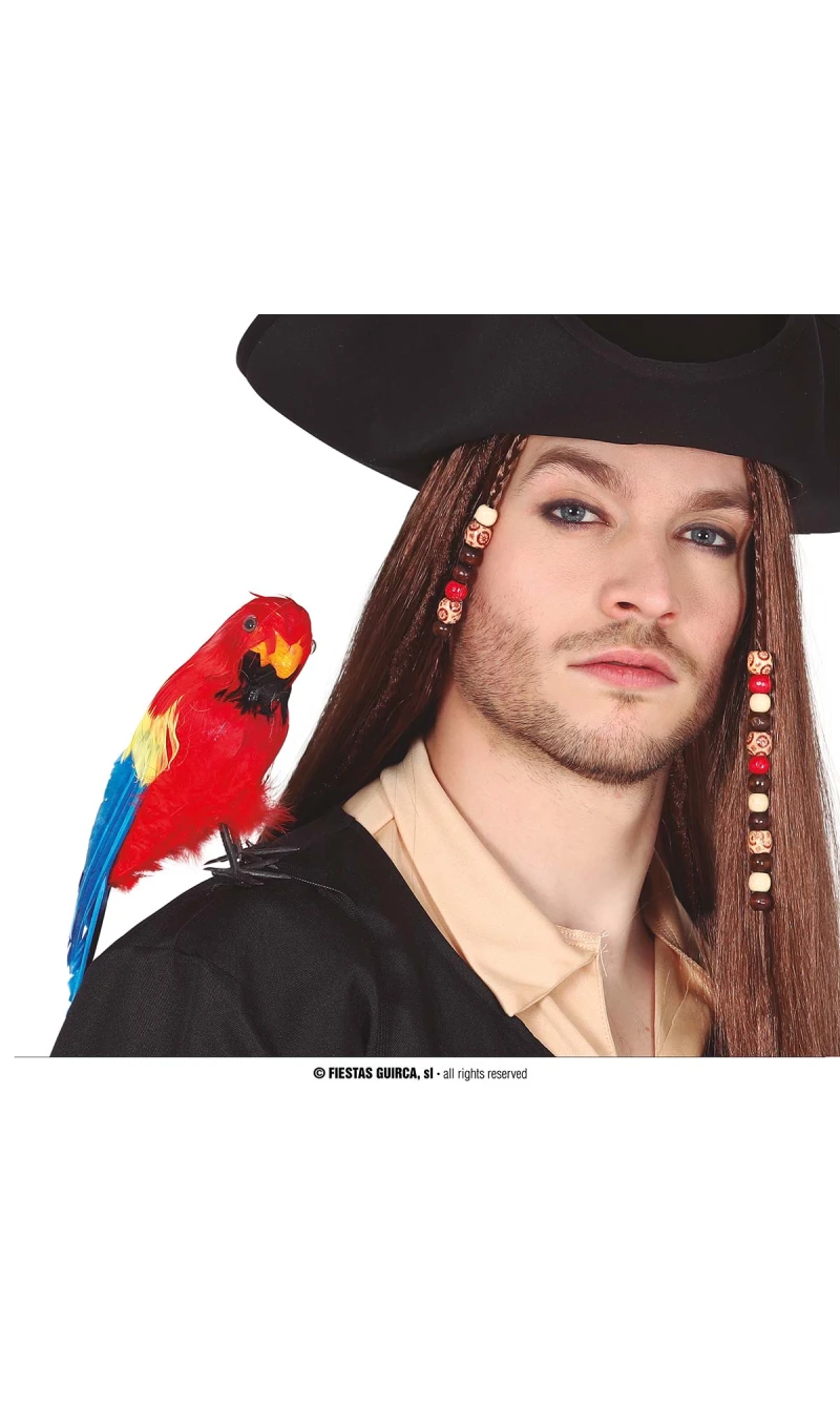 Hawaiian & Pirate Shoulder Parrot - 30cm