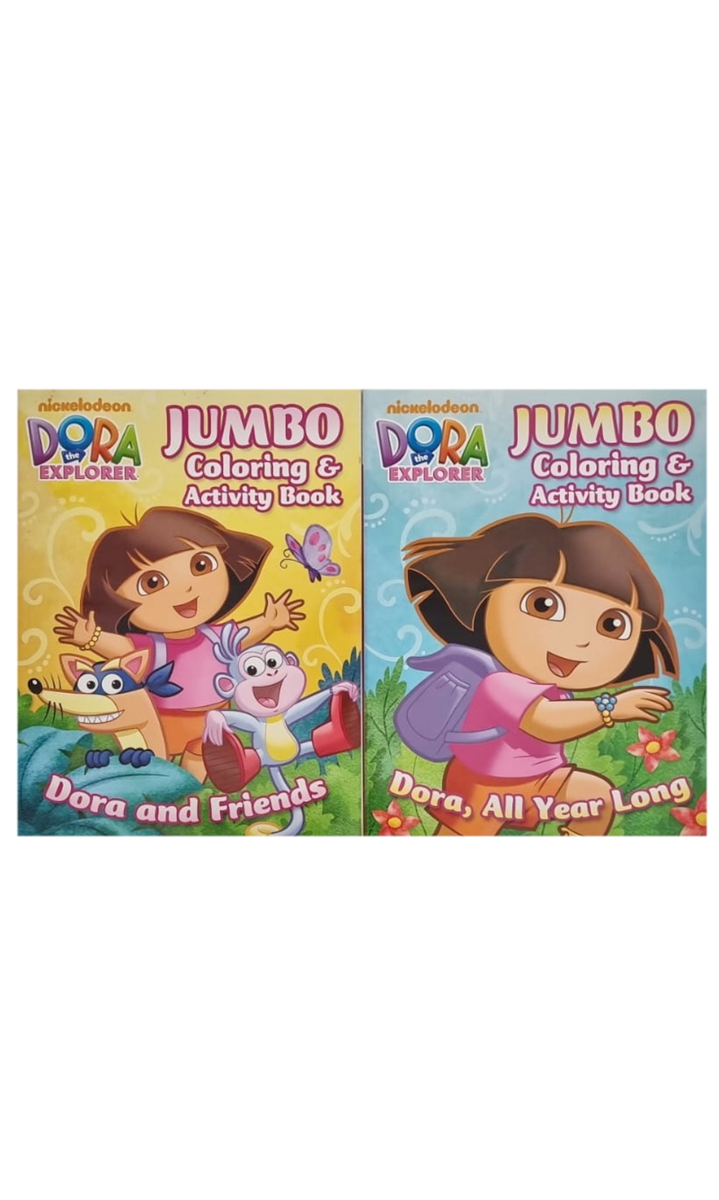Dora The Explorer Jumbo Coloring & Activity Book Assorted Designs (SHOP SOILED) - 26.5x21cm