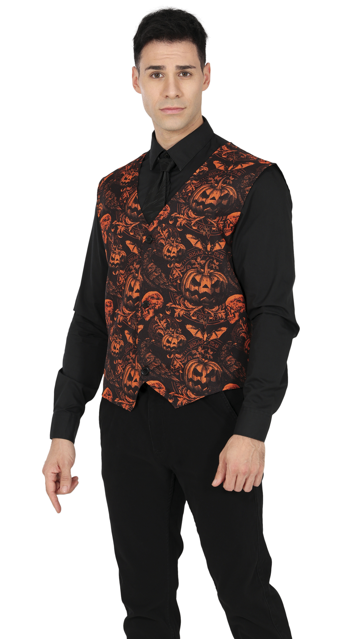 Halloween Vest Pumpkin - Adult One Size