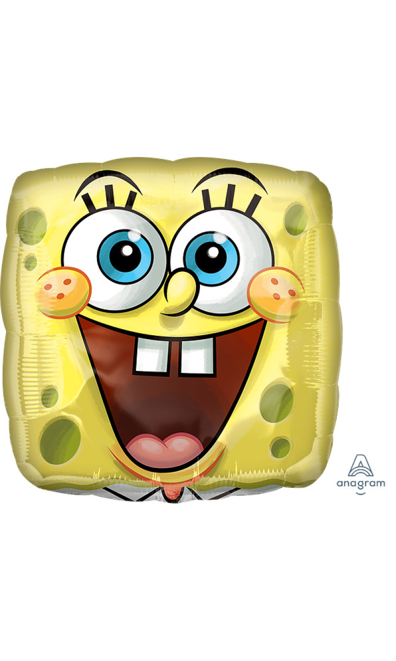 SpongeBob Square Face Standard Square Foil Balloon 17" (42cm)