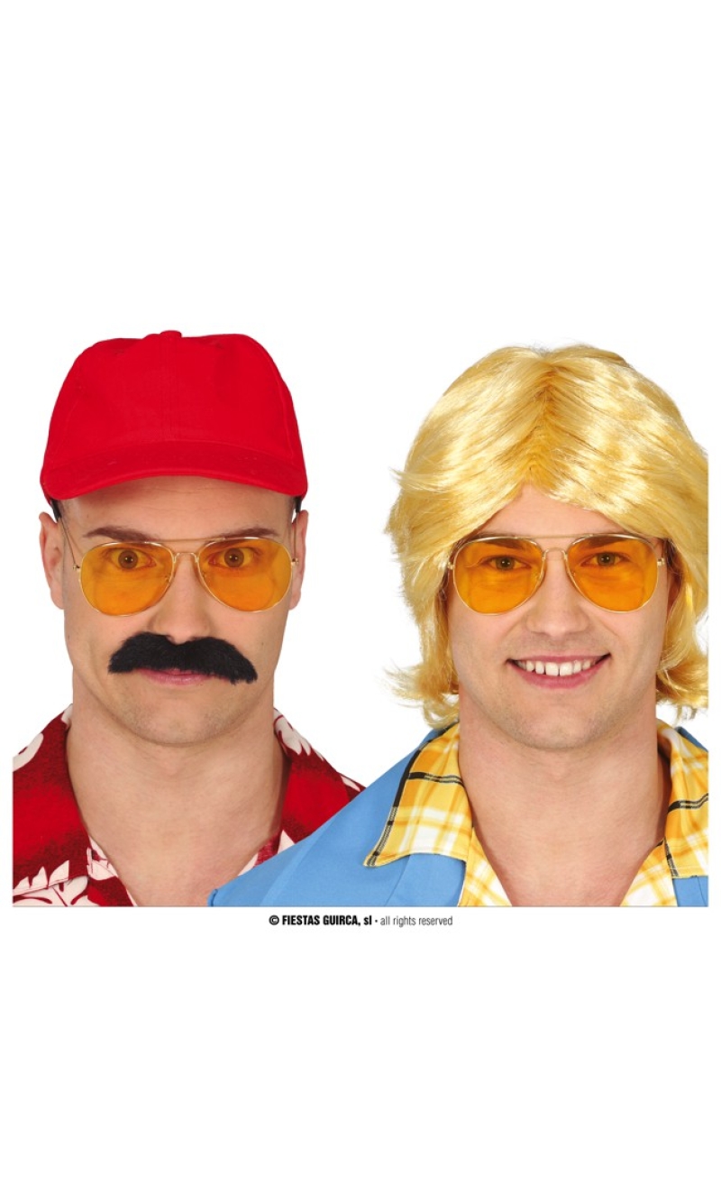 Rocker Glasses Yellow - Adult One Size