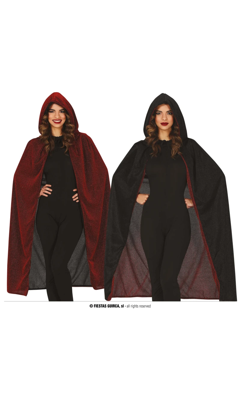 Bright Red Cape With Hood 110cm