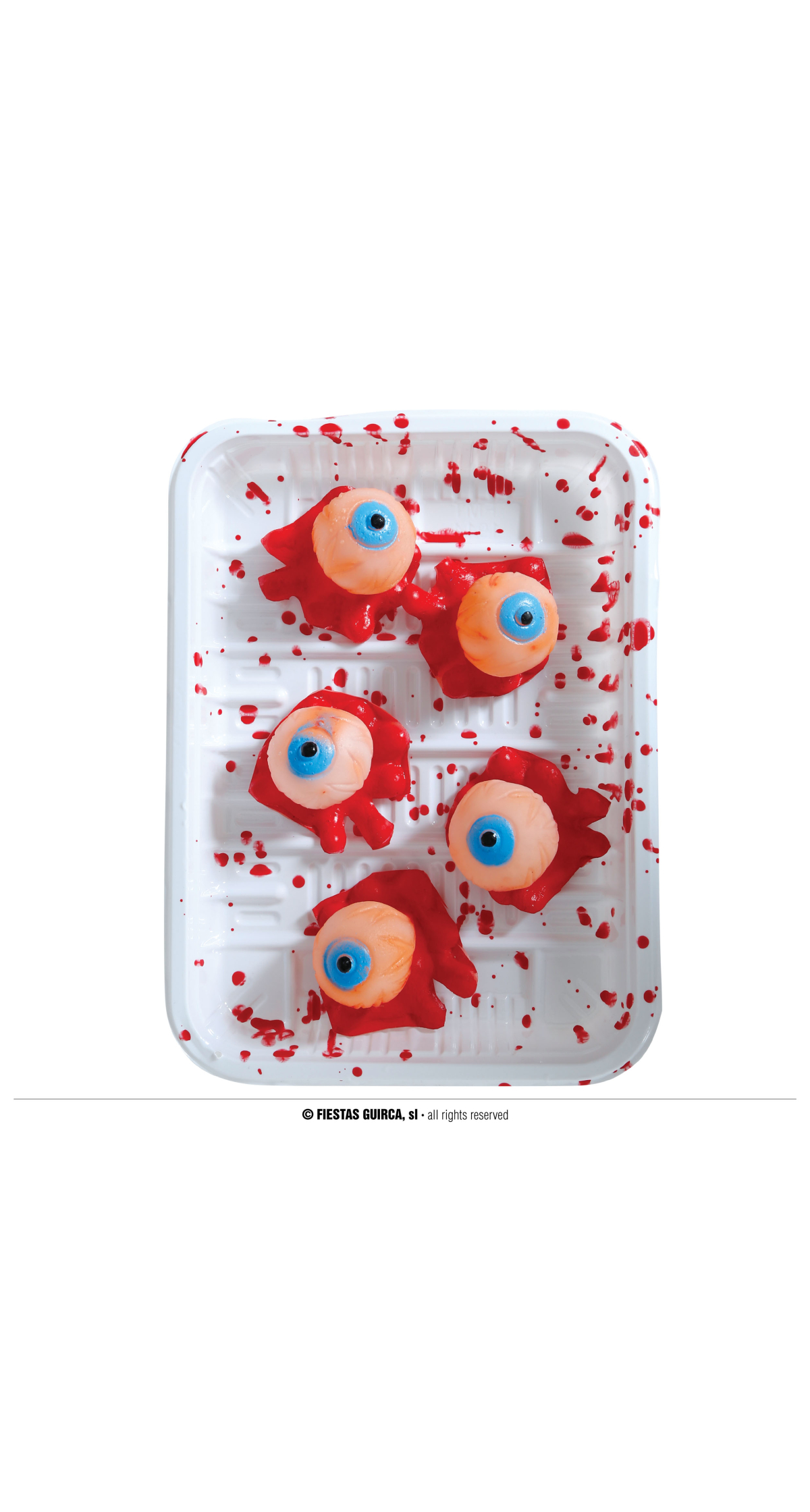 Halloween Tray With 5 Eyes 18x13cm