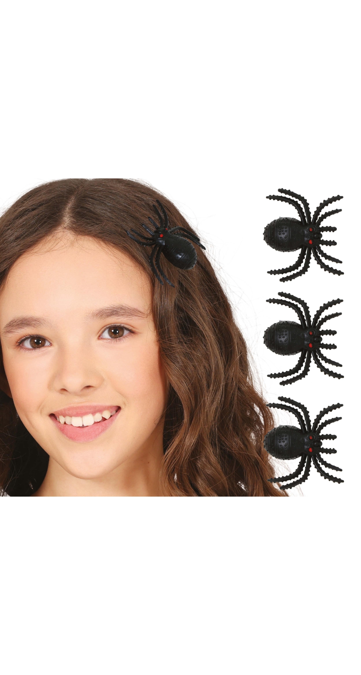 Halloween Spider Hair Clip 3cm - 3pcs