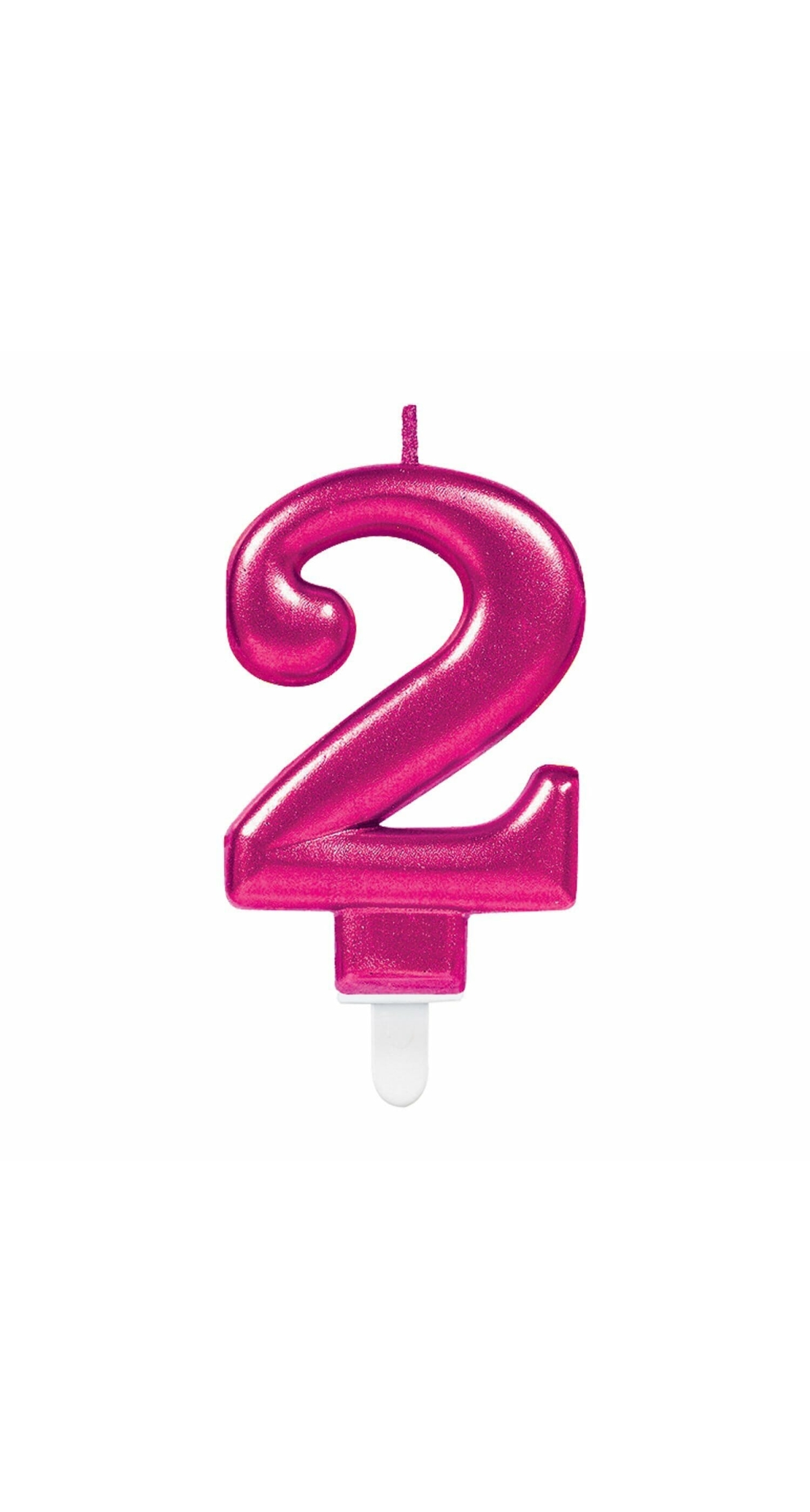 Candle Sparkling Celebrations Pink 7.5cm - No. 2