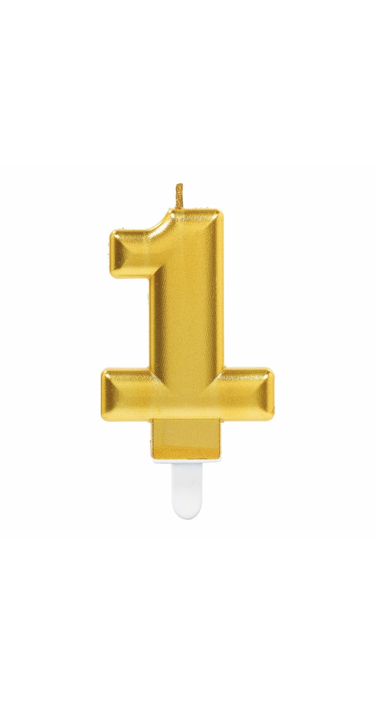 Candle Sparkling Celebrations Gold 7.5cm - No. 1