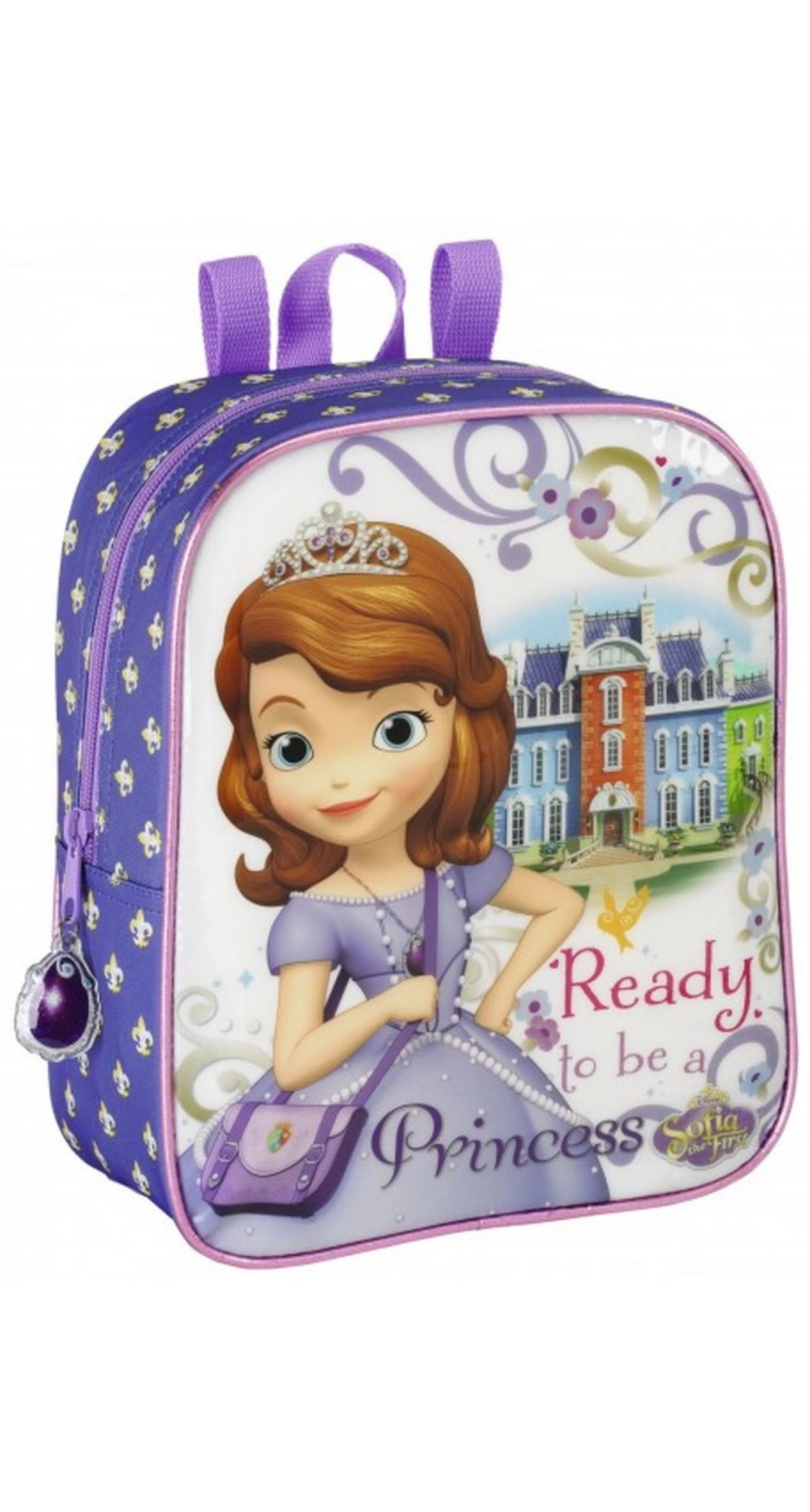 Disney Sofia Ready To Be A Princess Mini School Backpack - 27x23cm