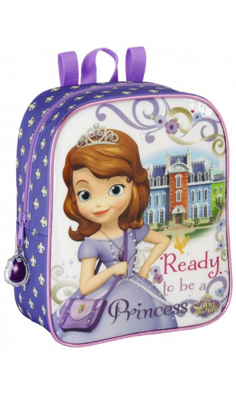 Disney Sofia Ready To Be A Princess Mini School Backpack - 27x23cm