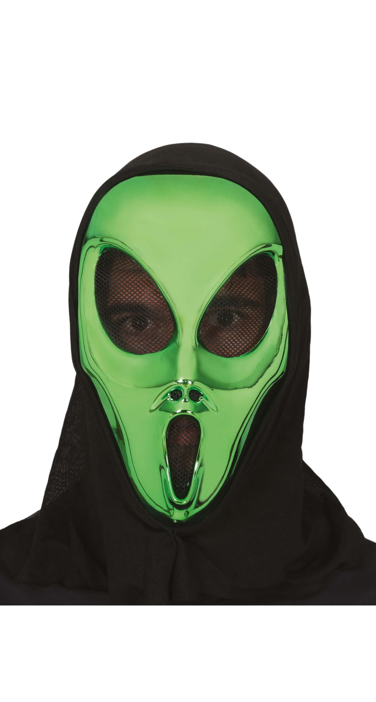Alien Mask With Hood (PVC) - Adult One Size