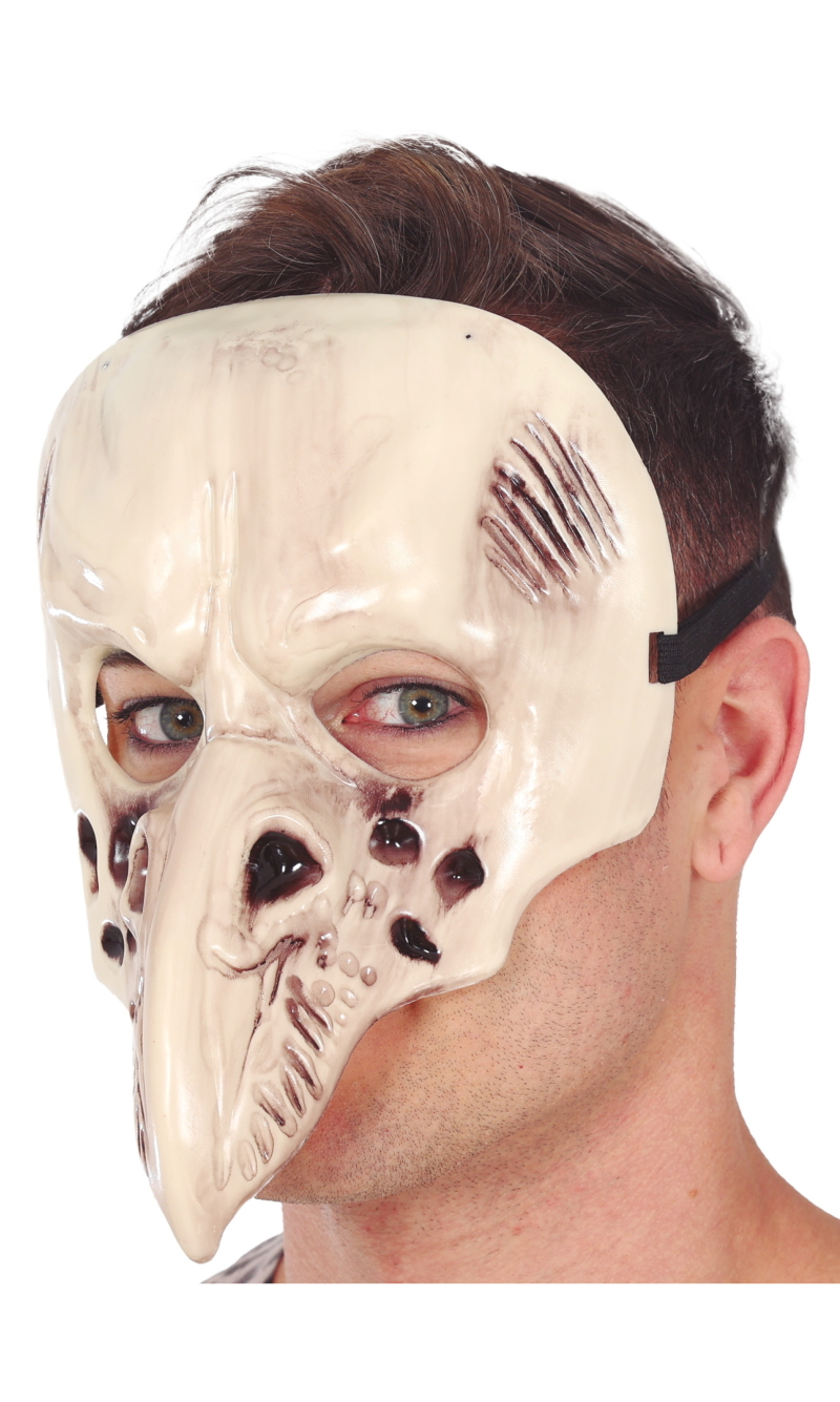 Halloween Raven Skull Mask - Adult One Size