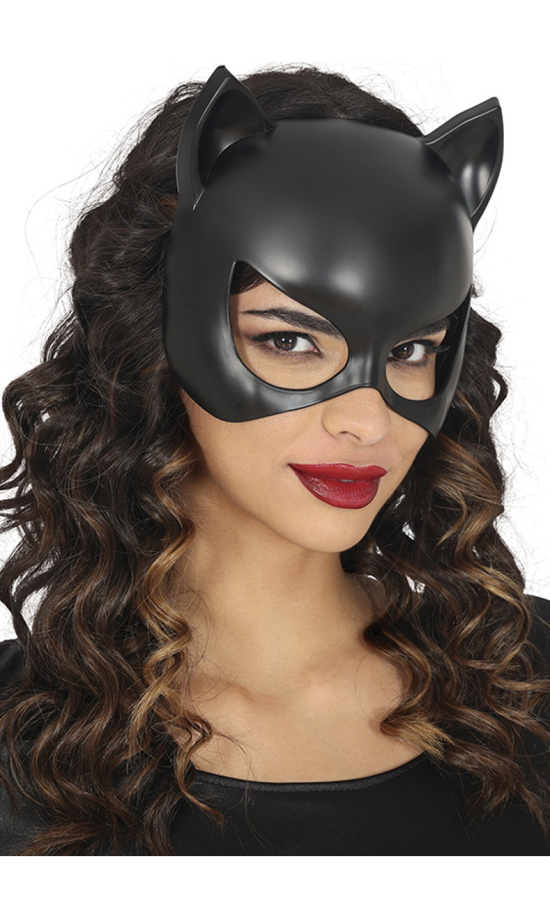 Kitty Half Mask (PVC) - Adult One Size