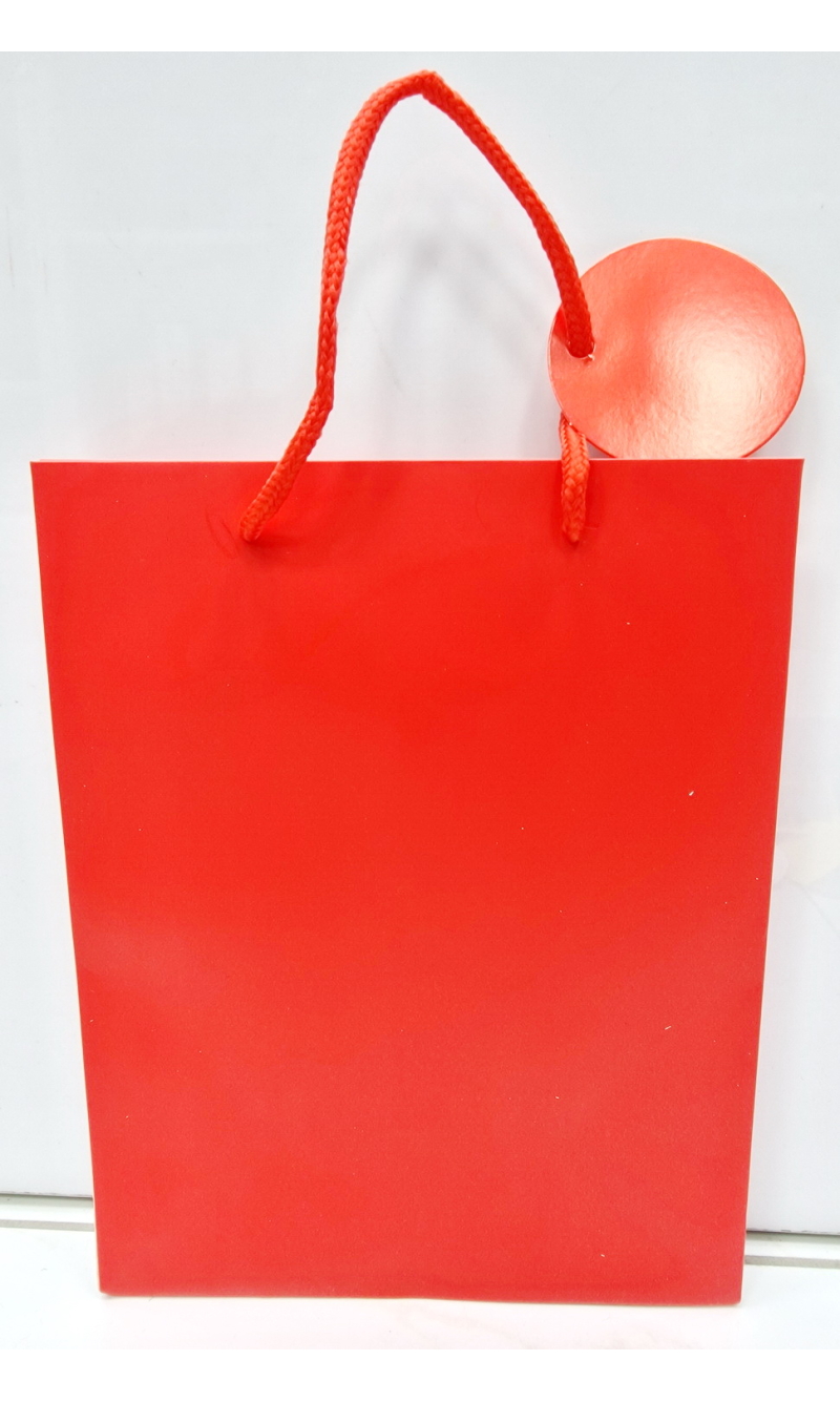 Red Gift Bag Medium - 23x18x10cm