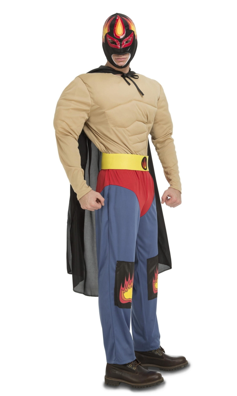Hero Wrestler Costume - Adult Size Medium / Large