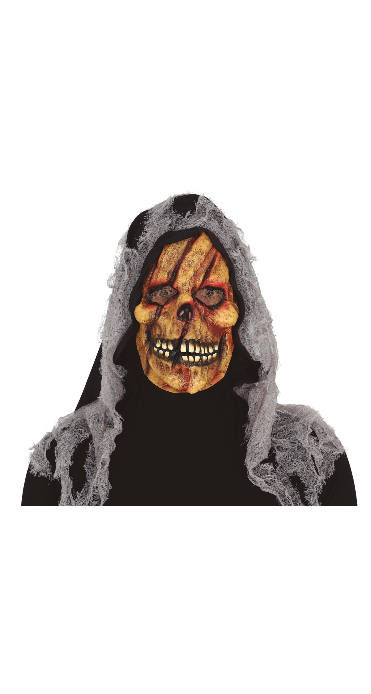 Scar Skeleton Mask With Hood - Adult One Size